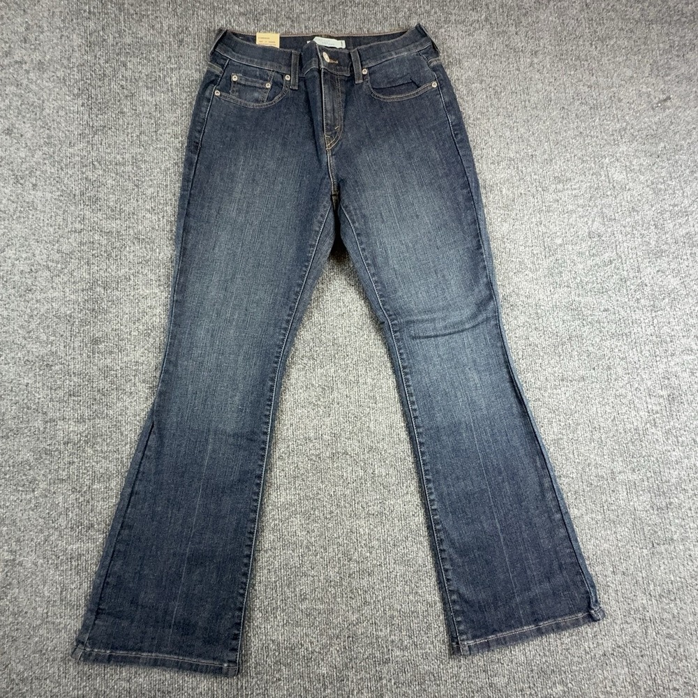 Levi's 515 Boot Cut Jeans Womens 6 Short Medium Wash Mid Rise Stretch Denim
